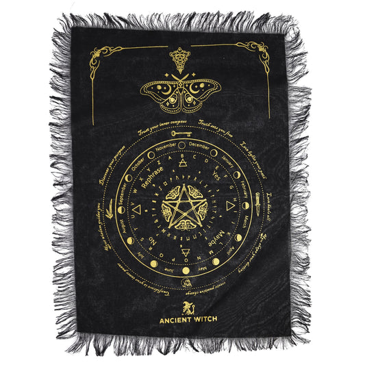 Tissu de Divination Papillon Noir & Or — Pendule – photo 2