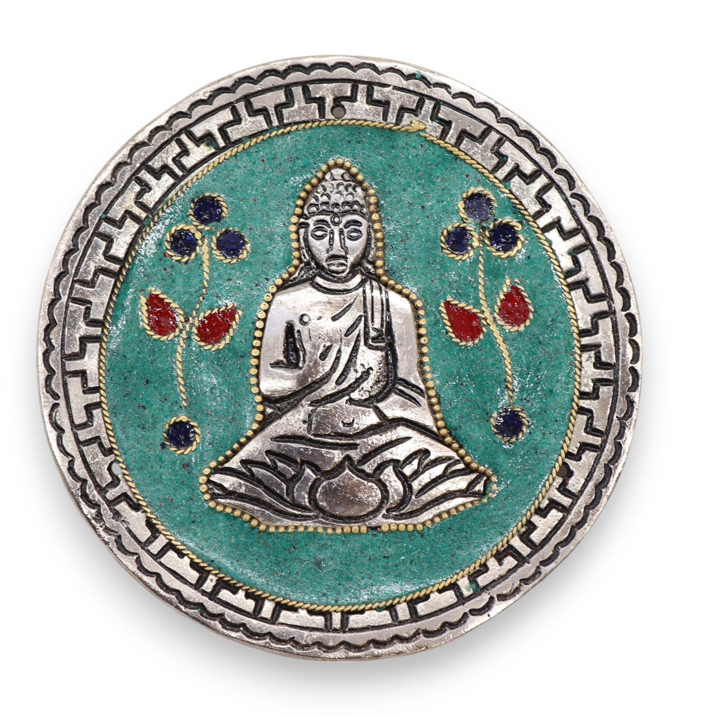 Porte-encens Bouddha Vert 10cm - Méditation & Purification
