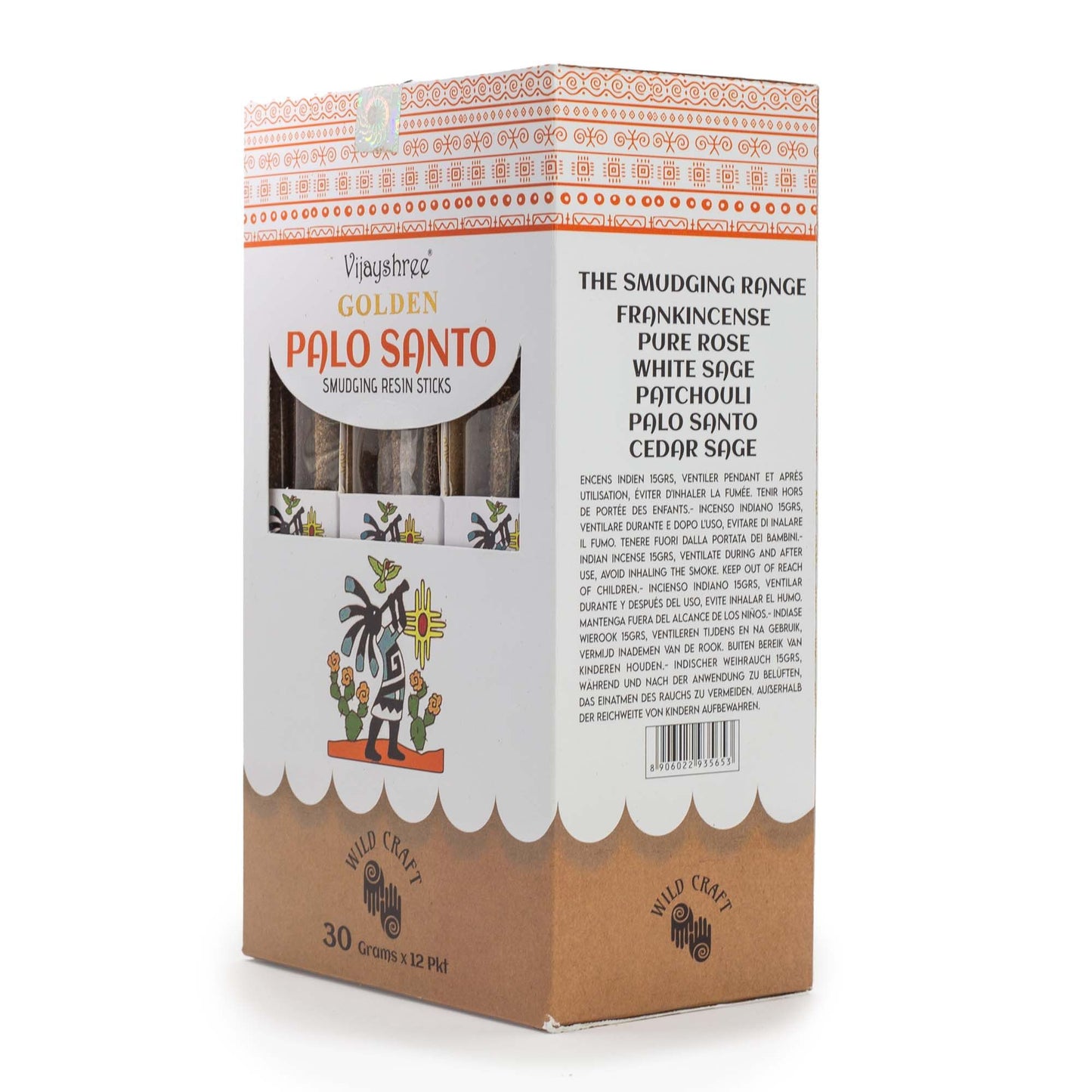 30g Golden Palo Santo Smudging Resin Sticks (6s)