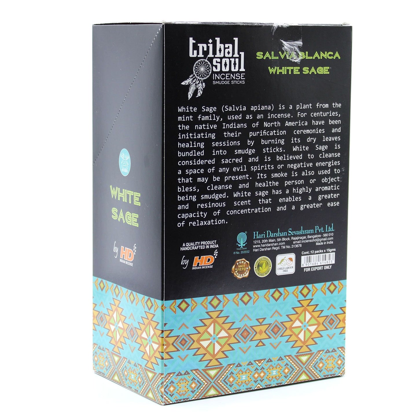 Encens Sauge Blanche Tribal Soul — Bâtonnets Artisanaux