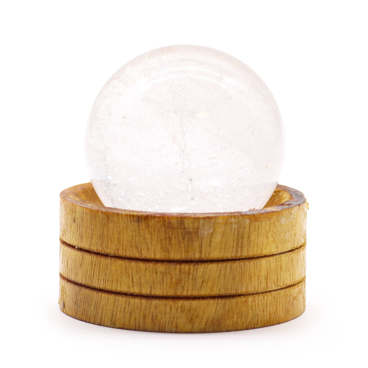 Sphère en Cristal de Roche 50 mm avec Socle