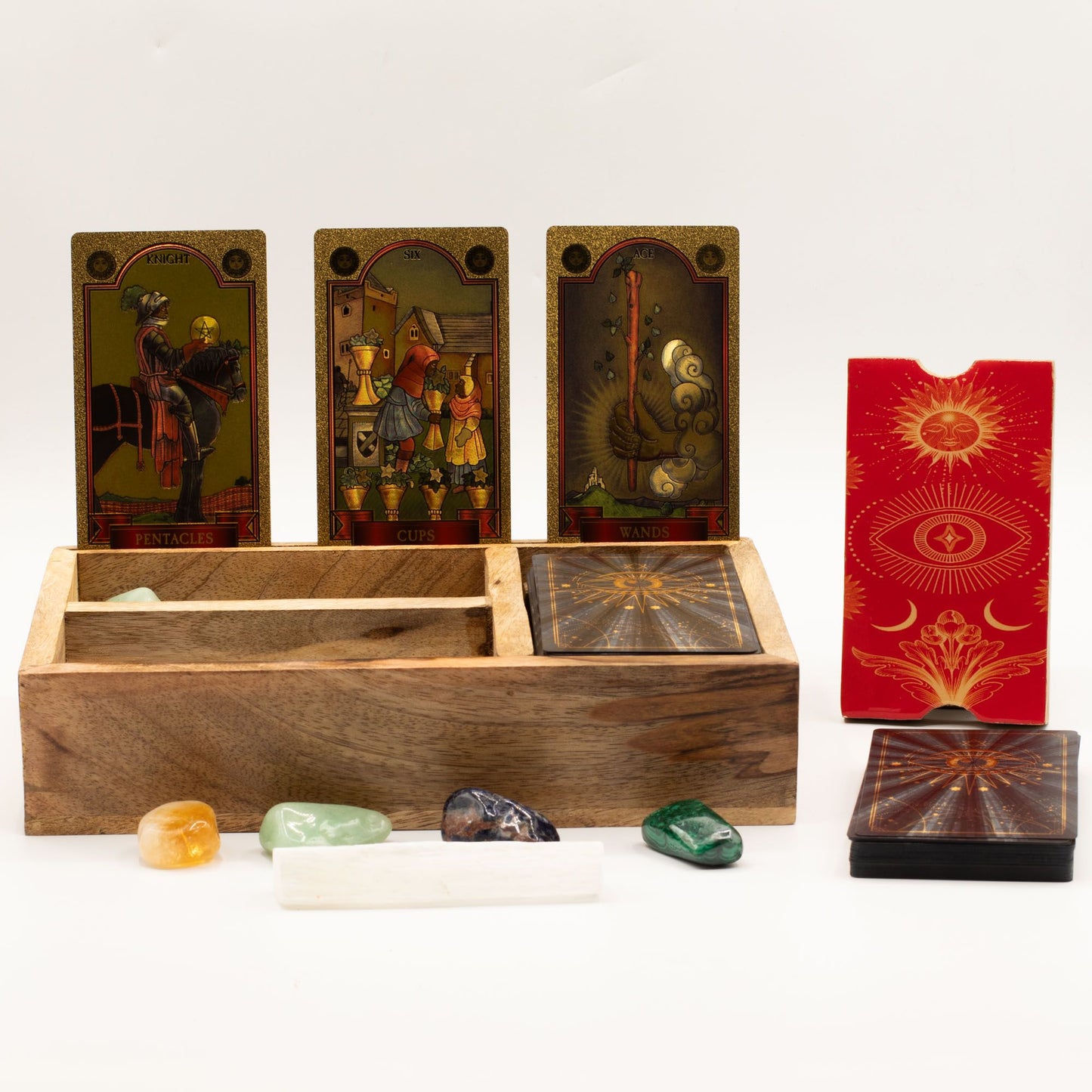 Three Section Tarot Box with Card Holder – photo 2