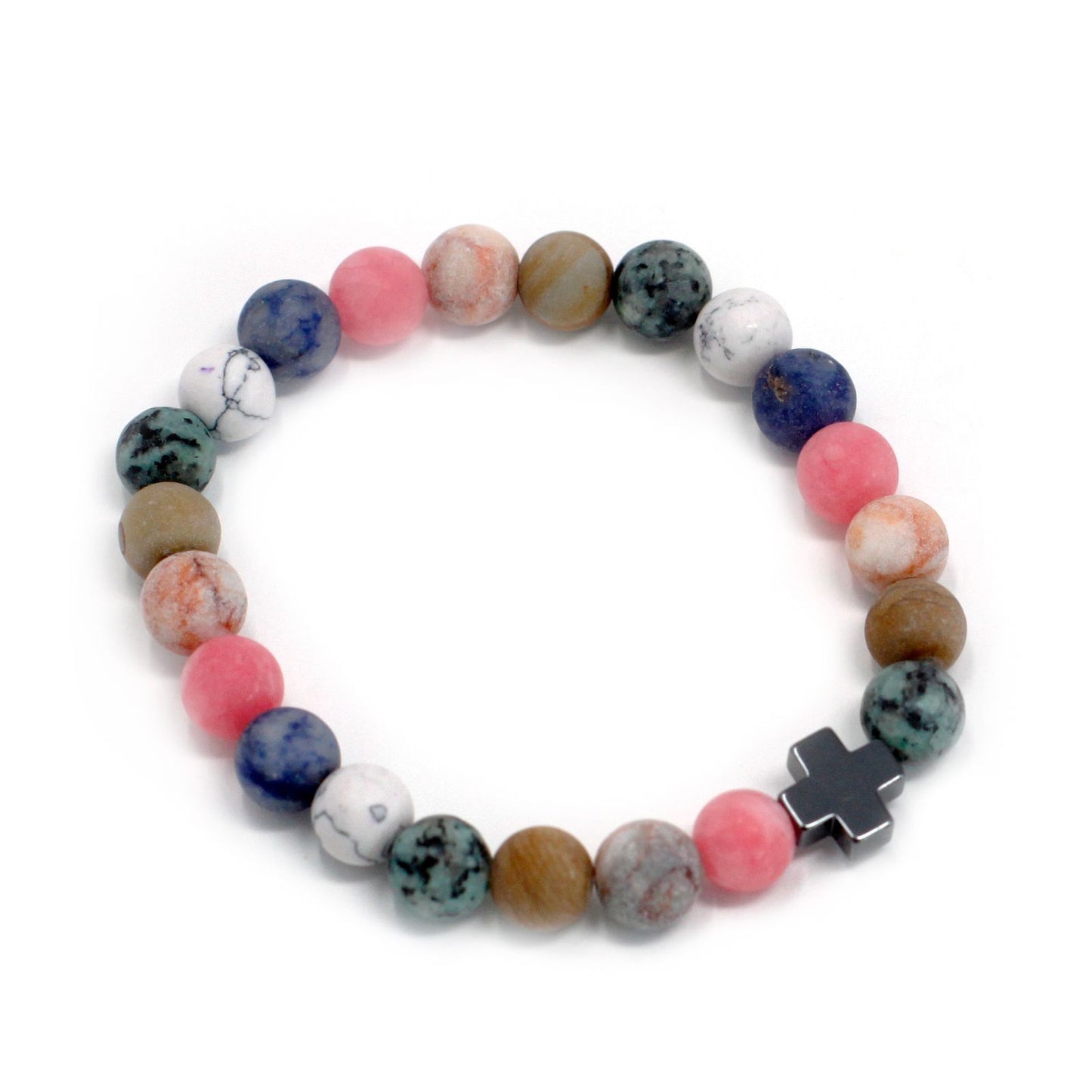 Lot de 2 bracelets d'amitié - Pierres Arc-en-Ciel - photo 3