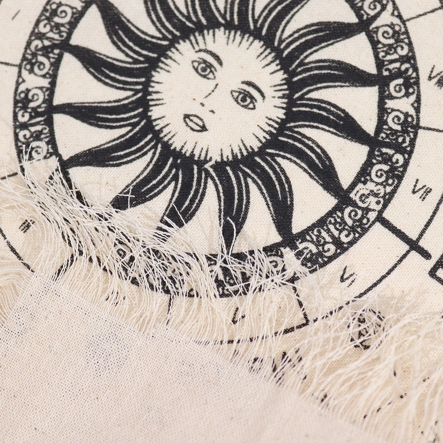 Tissu de Divination Pendule — Visage Soleil Sorcière – photo 2