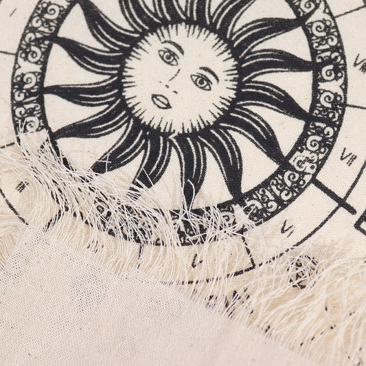Tissu de Divination Pendule — Visage Soleil Sorcière – photo 2