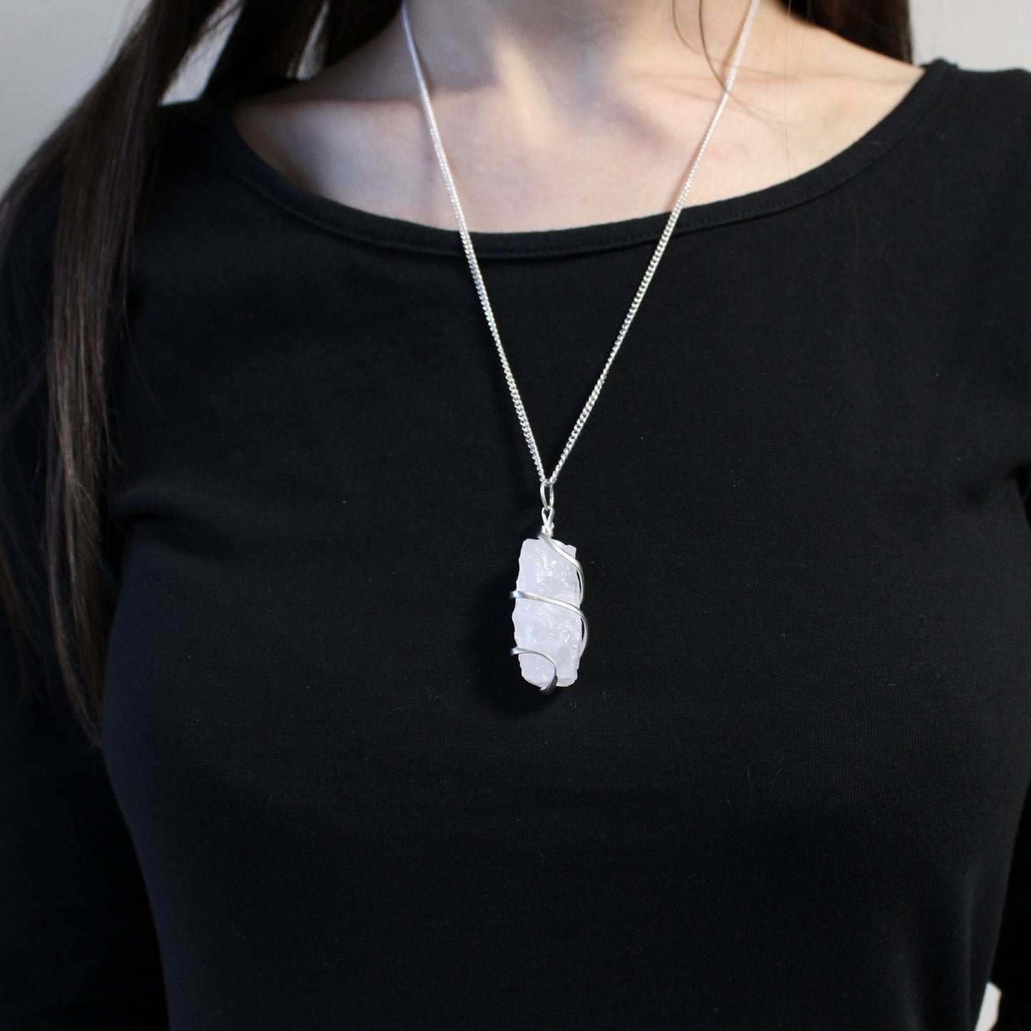 Collier cascade en Opalite - photo 2