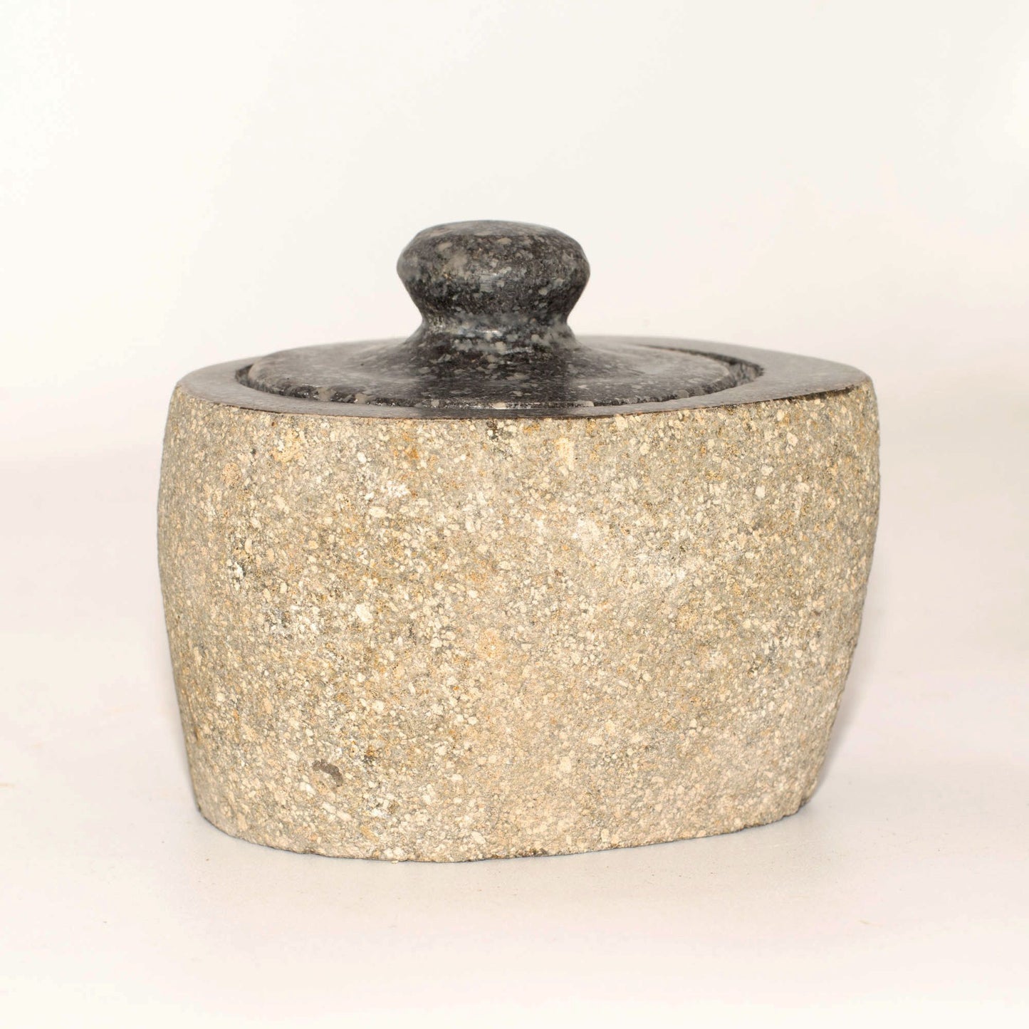 Pot en Riverstone Naturel — Couvercle Pierre 9×7cm – photo 7
