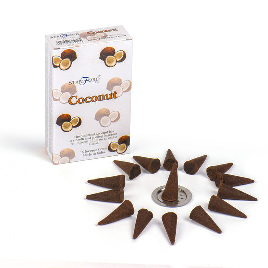 Cônes d'Encens Noix de Coco - Relaxation & Méditation – photo 2