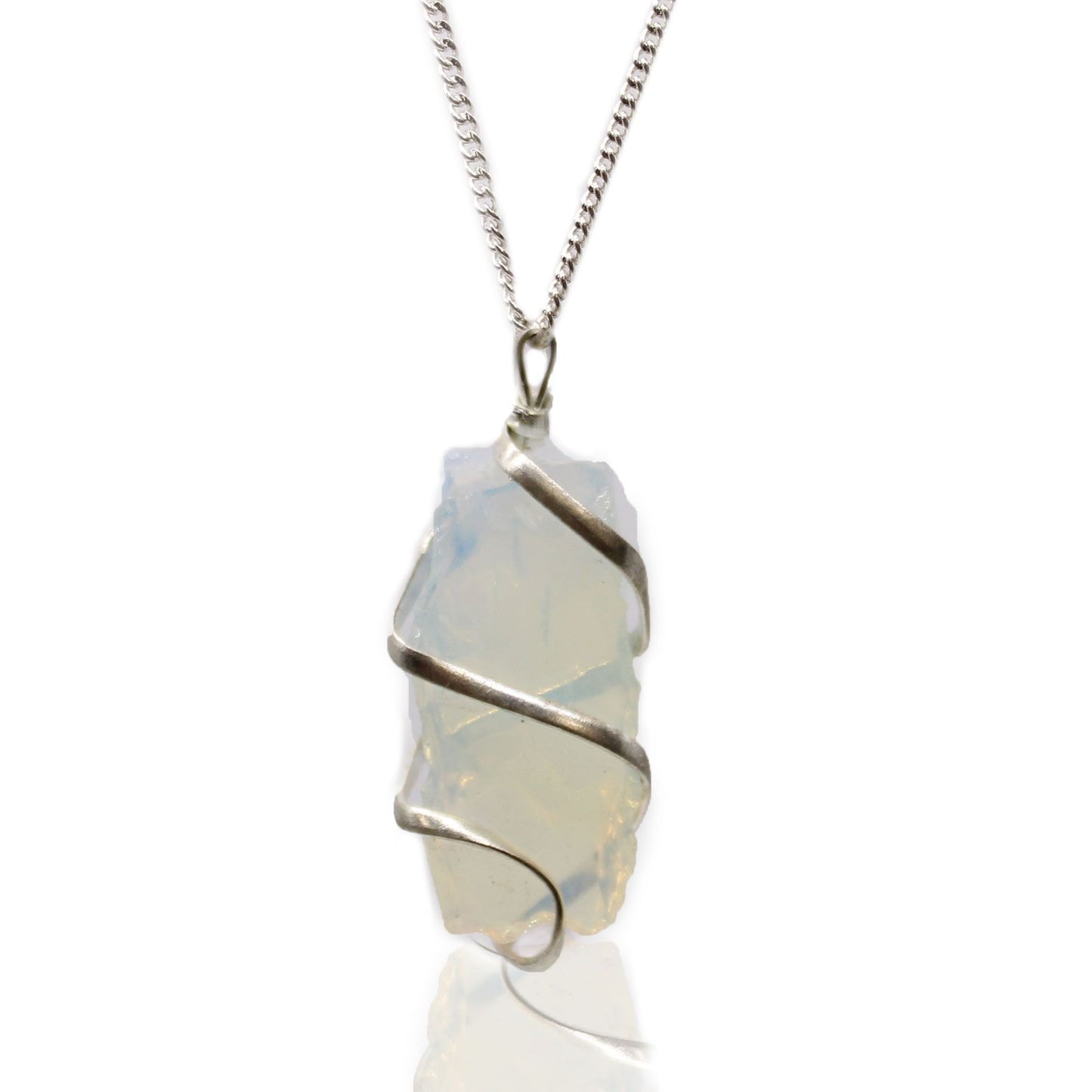 Collier cascade en Opalite