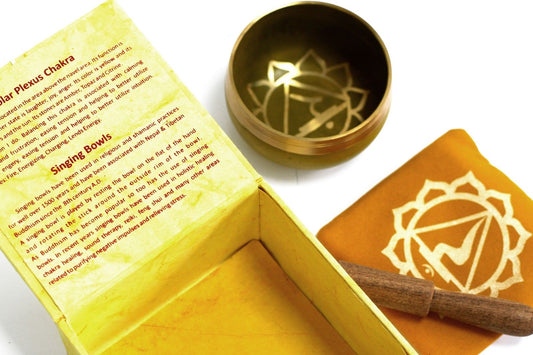 Bol Tibétain Plexus Solaire - Chakra Manipura Jaune