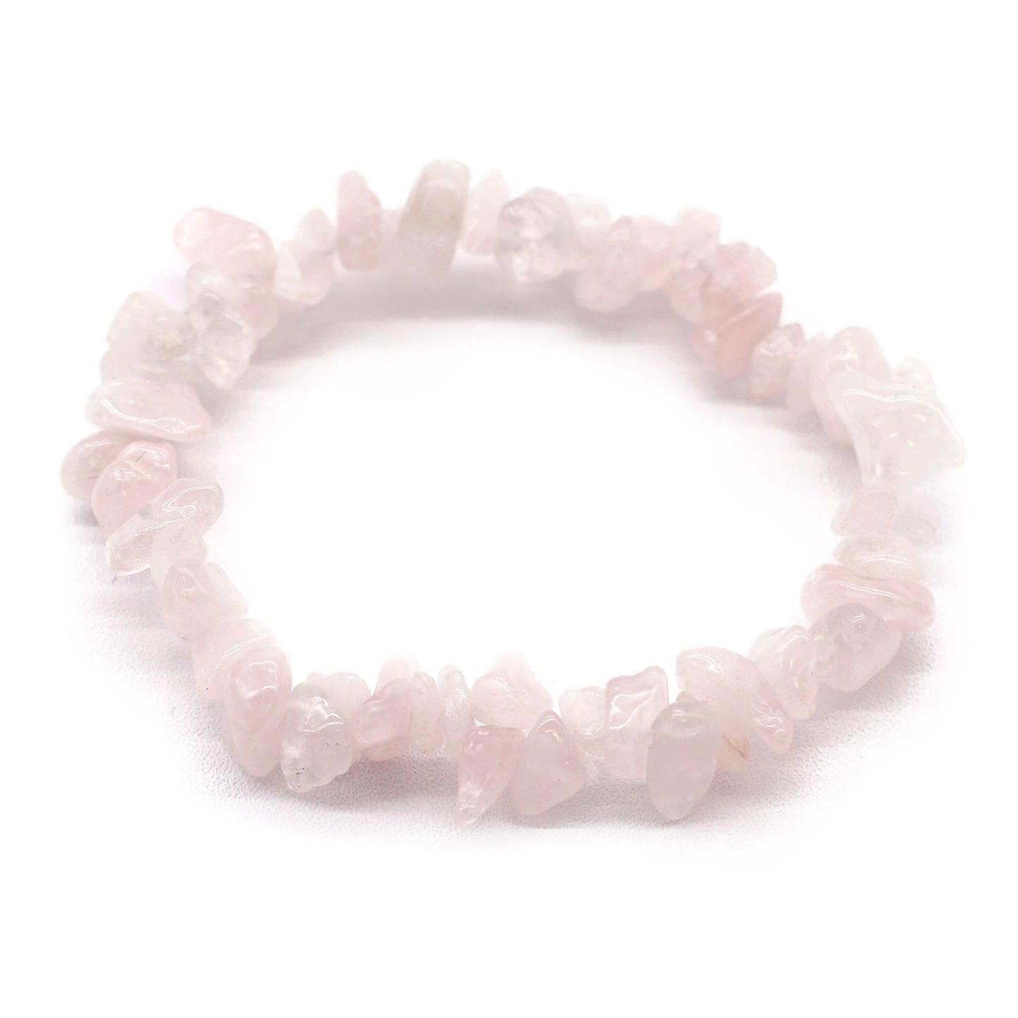 Bracelet en chips de Quartz Rose