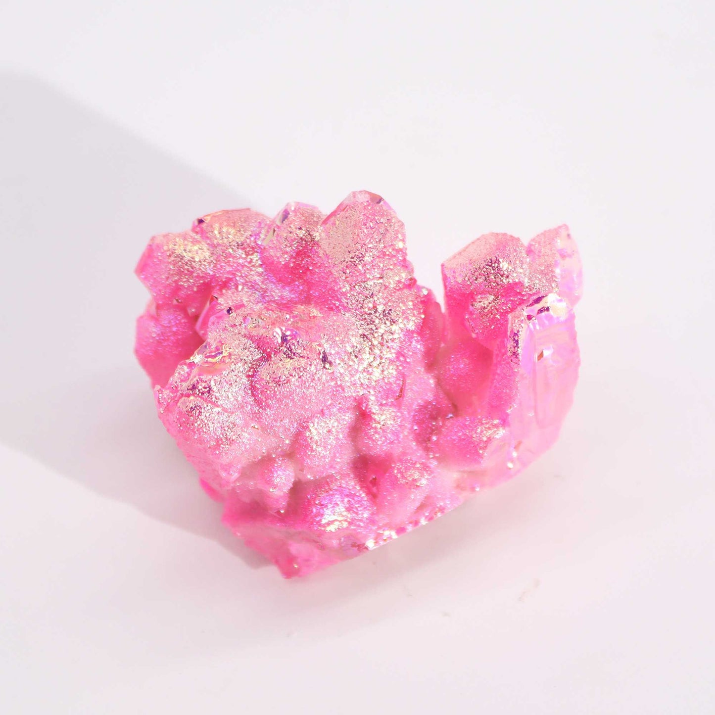 Calcite Géode Aura Rose Halo — Cristal Naturel 7-10cm 100-150g – photo 3