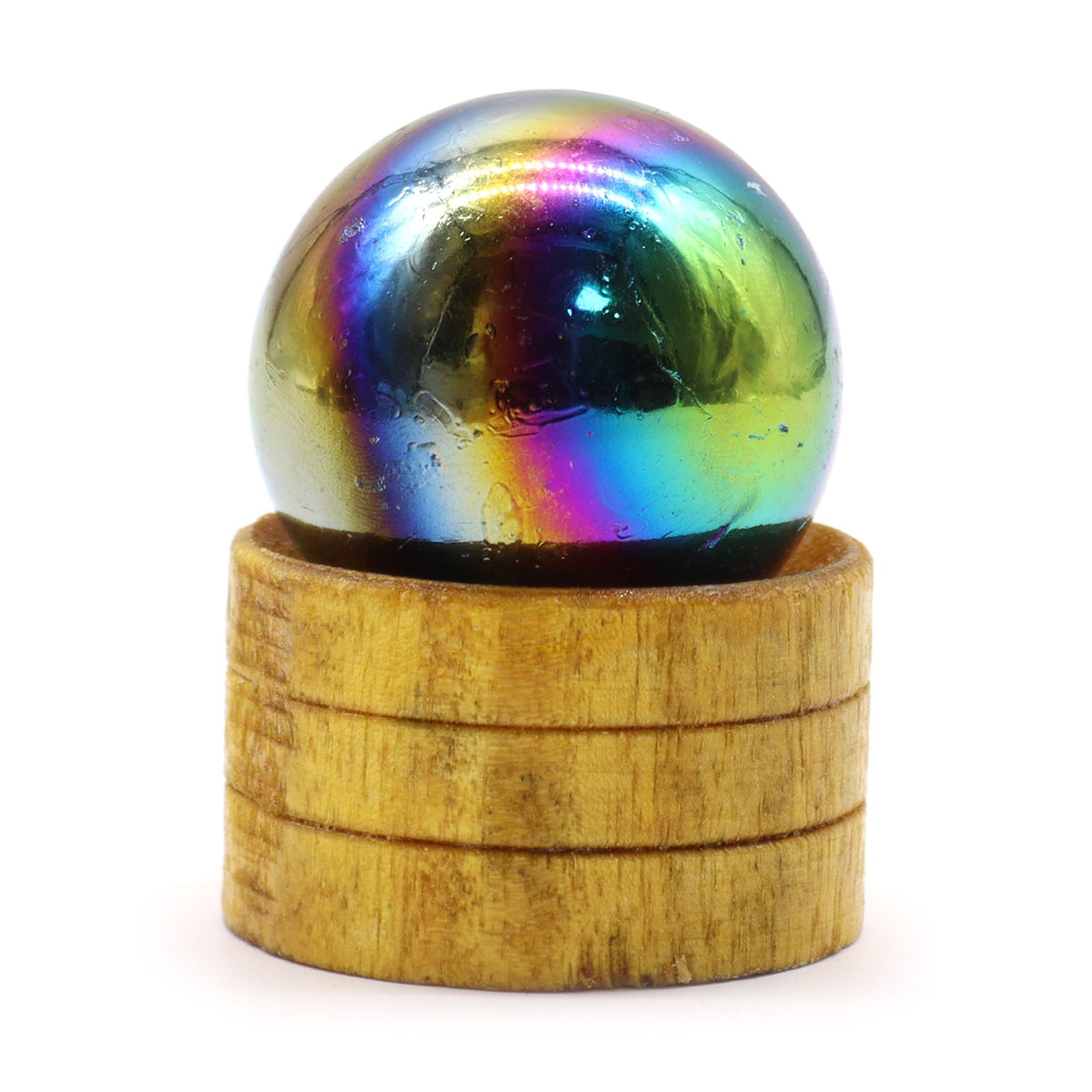 Sphère en Améthyste Aura 40 mm avec Socle