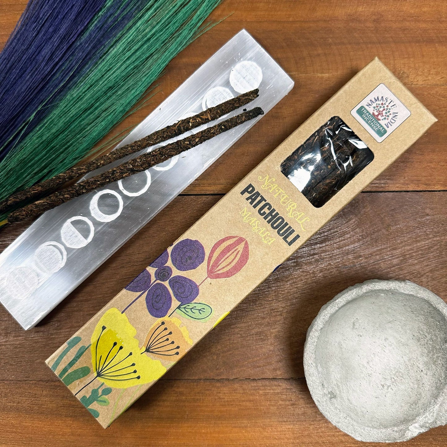 Encens Patchouli Masala Naturel - Ancrage & Sensualité