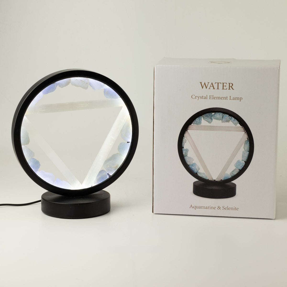 Lampe Halo Aigue-Marine & Sélénite — Eau - photo 3
