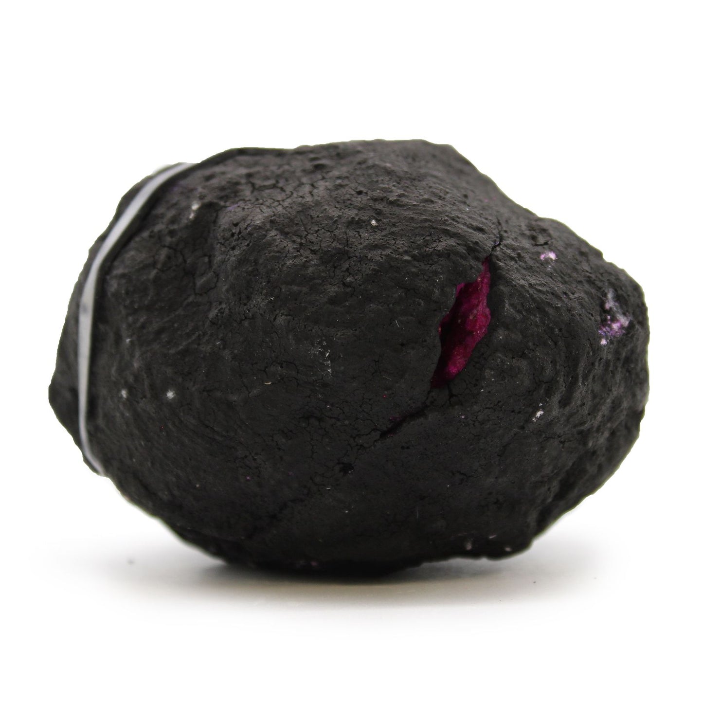 Géode Calcite Colorée Roche Noire — Rouge Foncé – photo 3