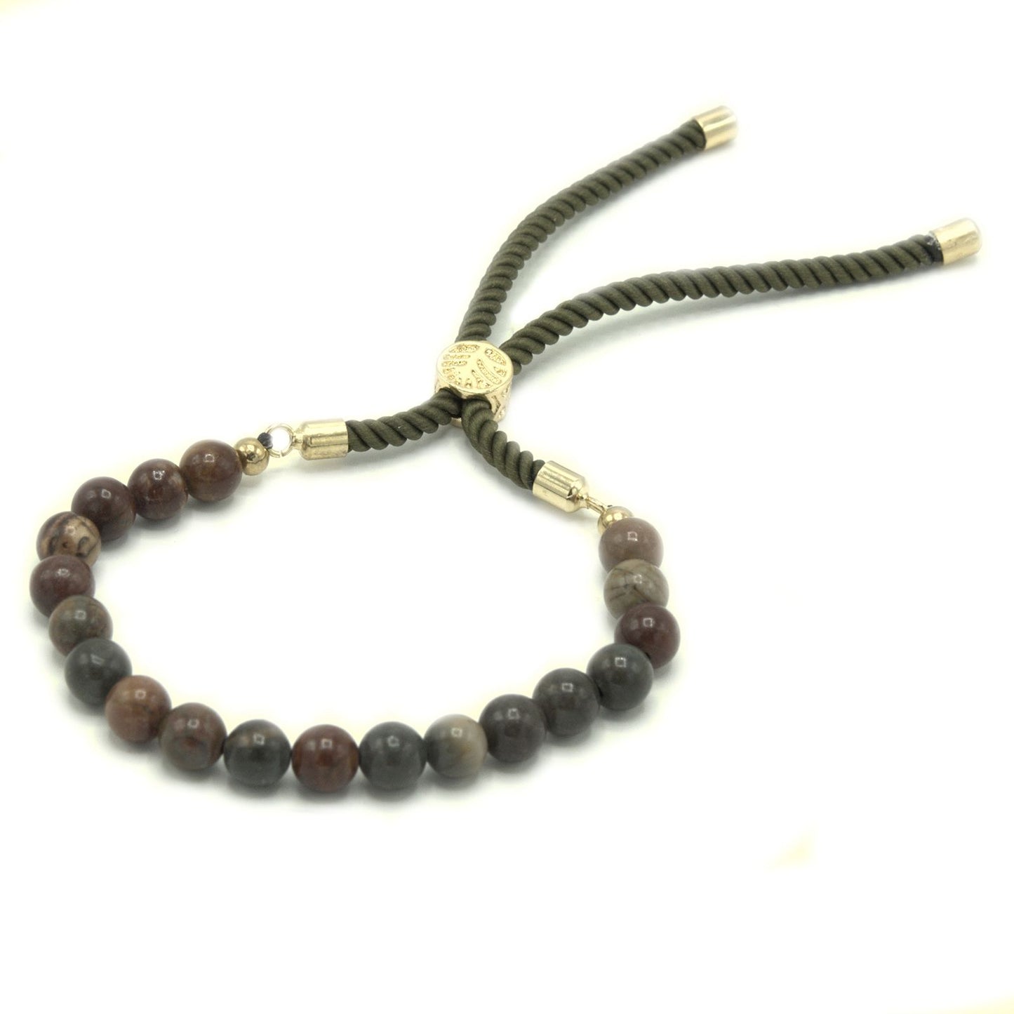 Bracelet Jaspe Picasso - Force & Endurance Ajustable – photo 4