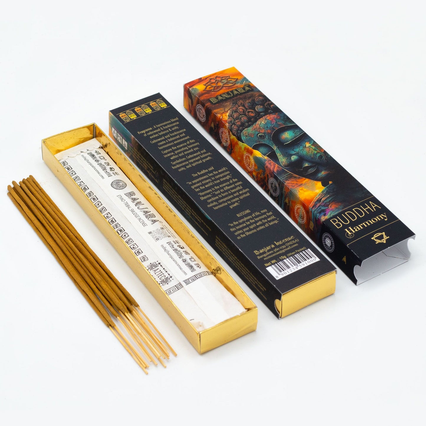 Encens Banjara Bouddha 6 Parfums - Coffret Cadeau
