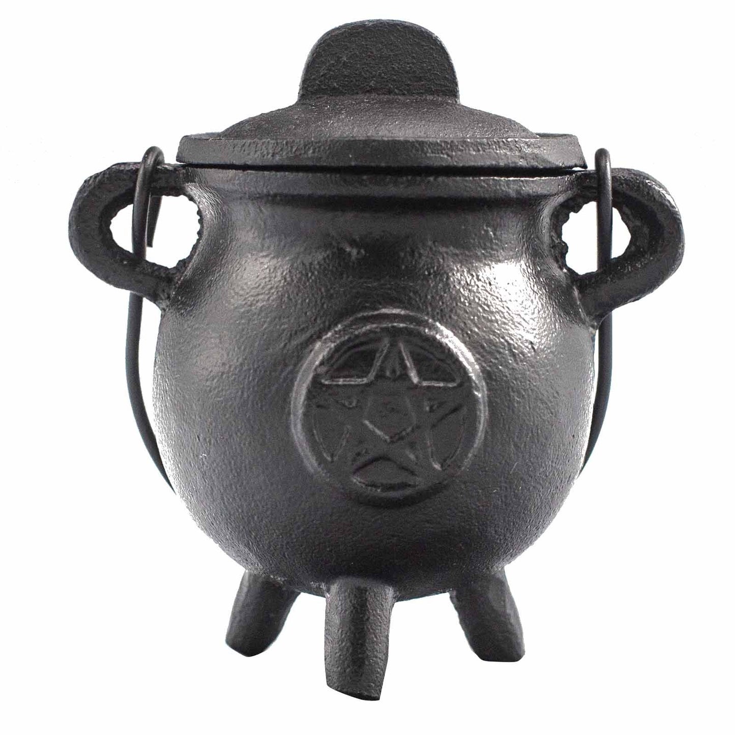 Chaudron Fonte Pentagramme 5x13cm - Rituel & Encens