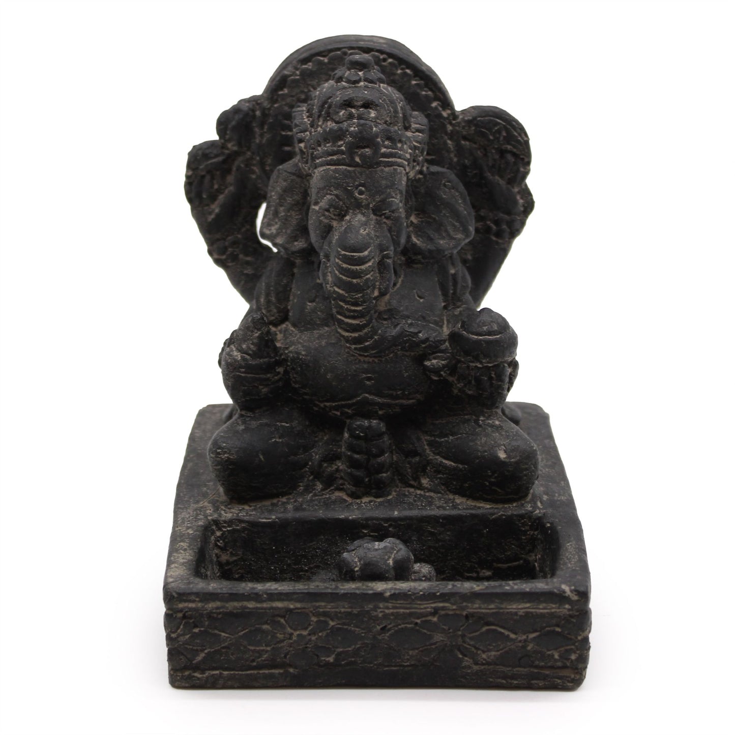 Porte-Encens Ganesh Feng Shui - Finition Noire Antique