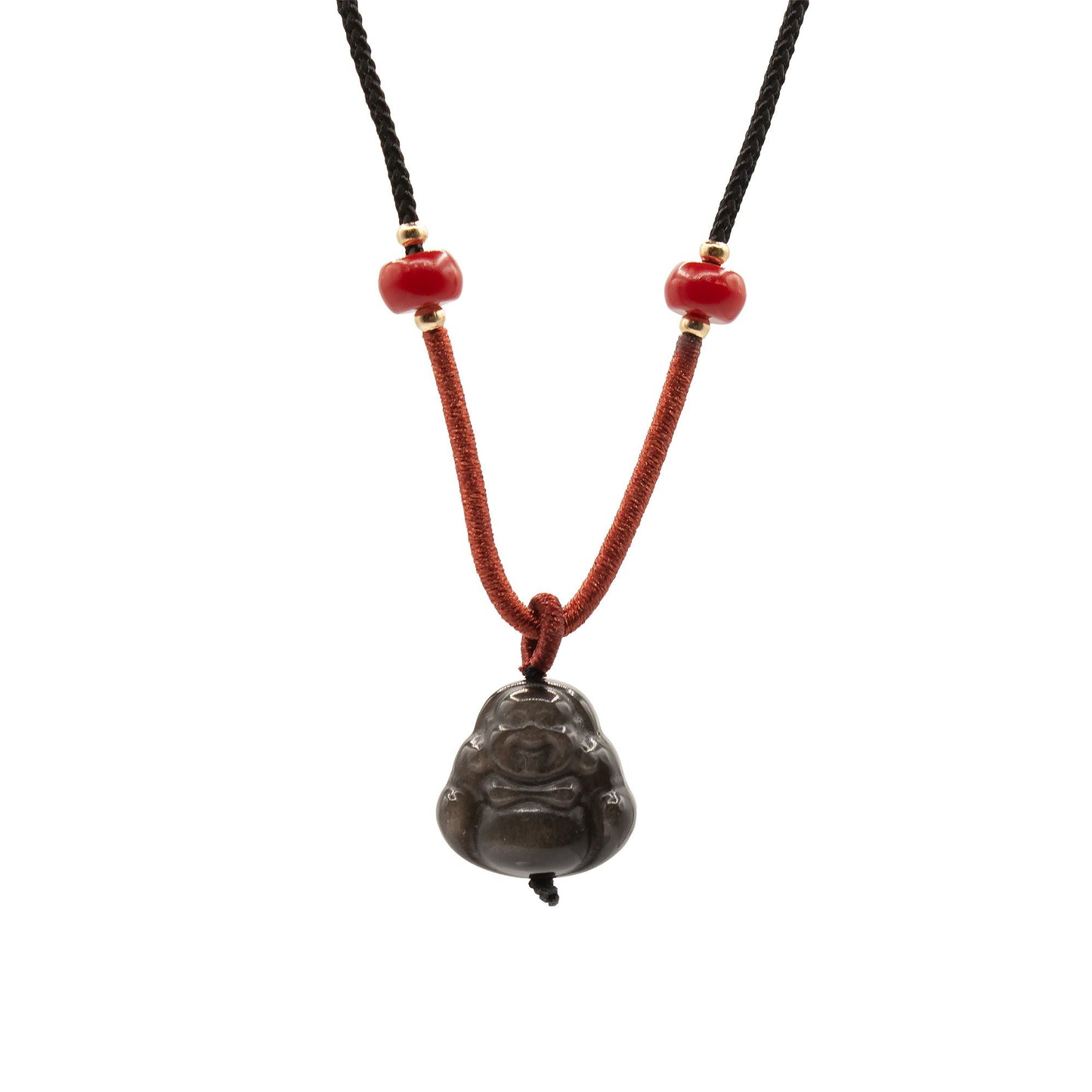Figurine Bouddha en Obsidienne