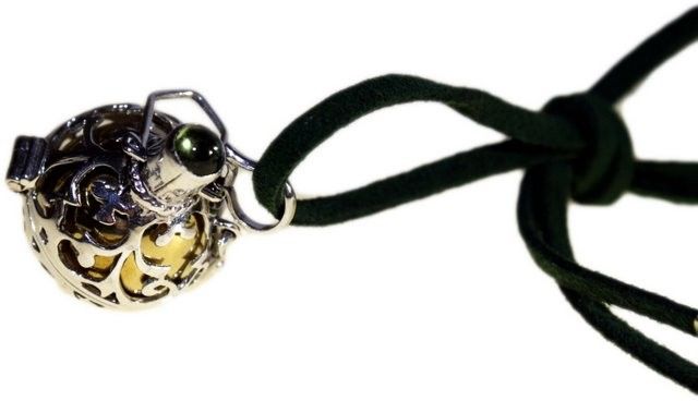 Clochette Ange Argent 925 Bali 18mm — Pendentif Artisan – photo 2