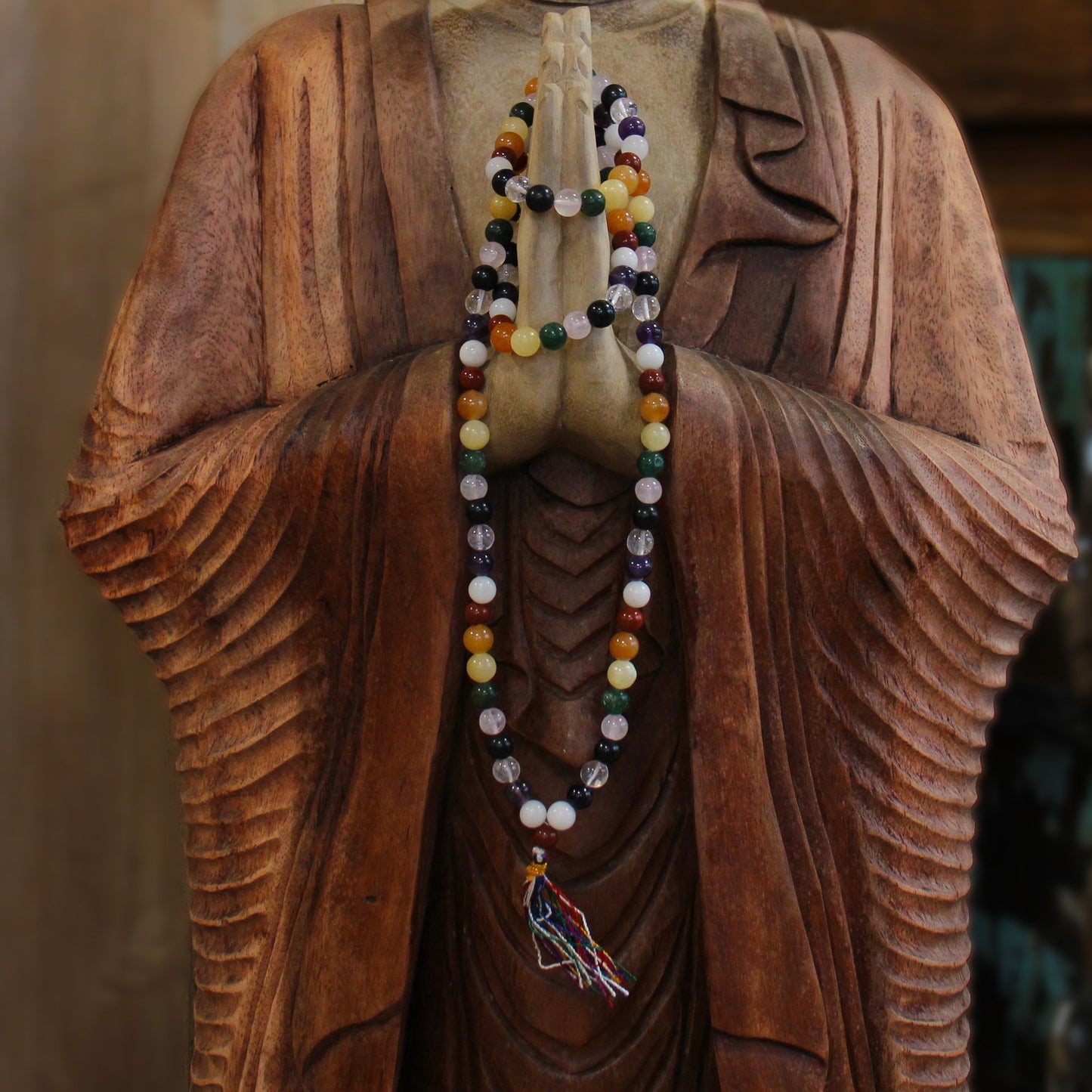 Mala bouddhiste 108 perles - 9 planètes (Navagraha) - photo 5