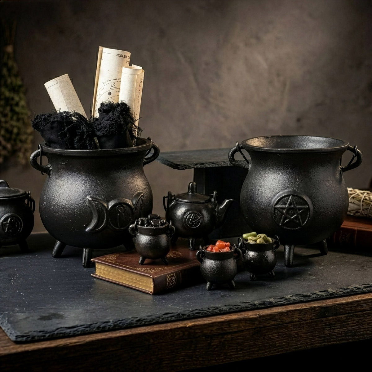 Chaudron en Fonte — Triple Lune — Très Grand Modèle 23 × 18 cm - photo 7