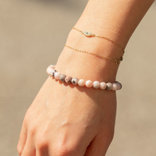 Bracelet Jaspe Rose — Perles de 6 mm - photo 2