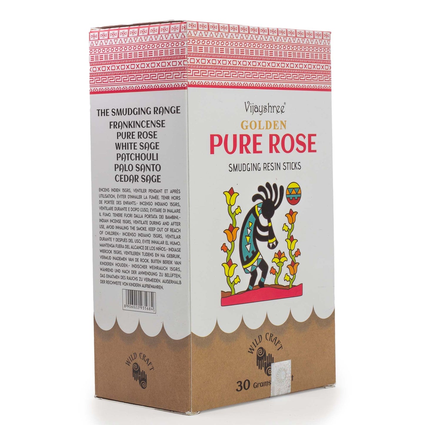 30g Golden Pure Rose Smudging Resin Sticks (6s)
