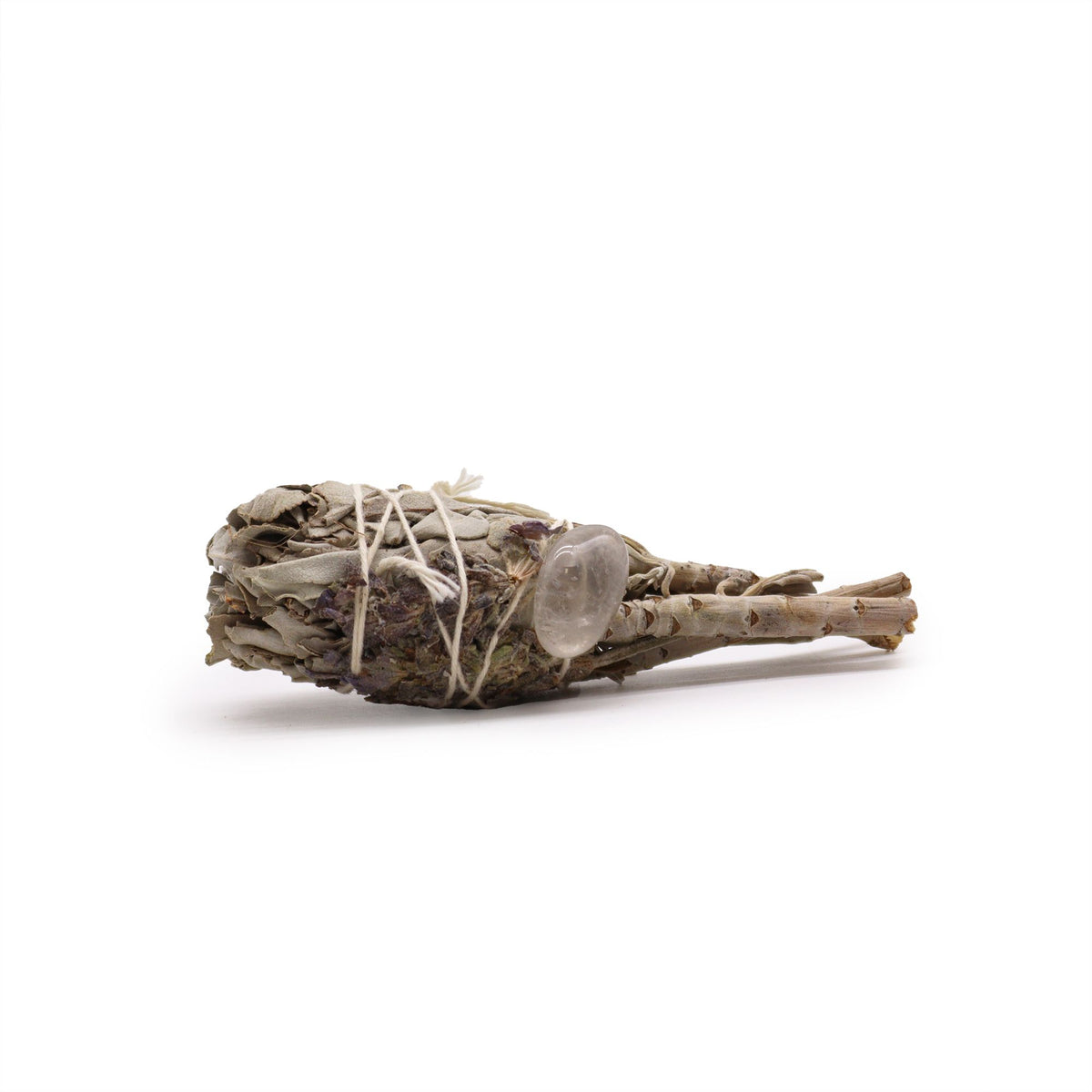 Sauge Blanche — Bâton de Purification avec Améthyste — 10 cm - photo 2
