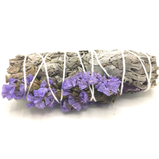 Sauge en Bâton et Fleurs Séchées — Félicité — 10 cm - photo 3