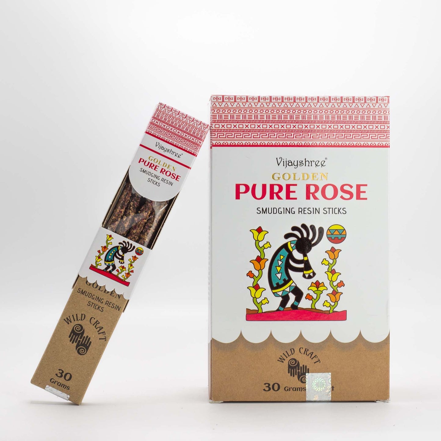 30g Golden Pure Rose Smudging Resin Sticks (6s)