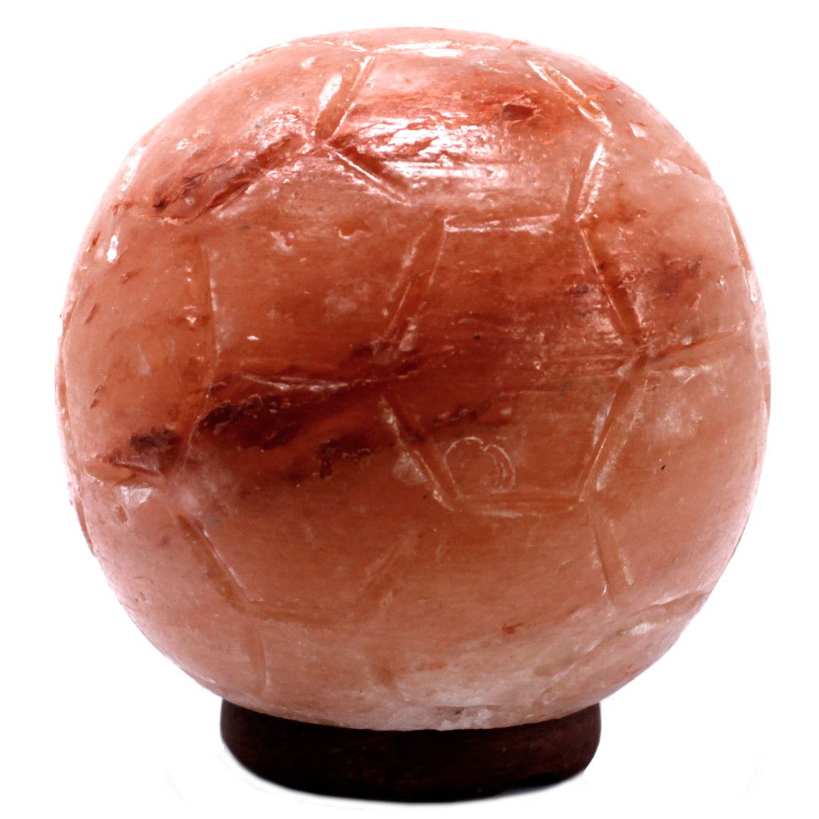 Lampe de sel de l'Himalaya sculptée - Ballon de football