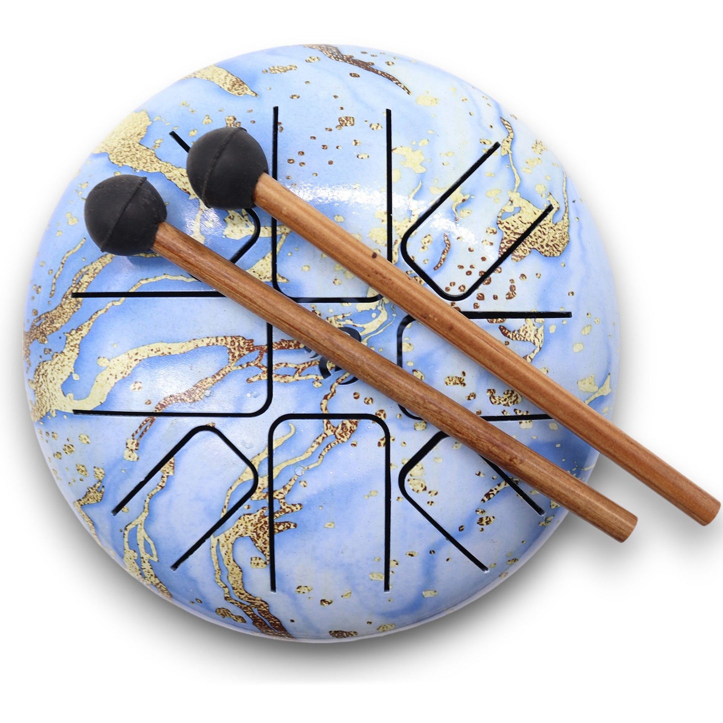 Steel Tongue Drum Happy Drum Blue Sky - 22x18cm