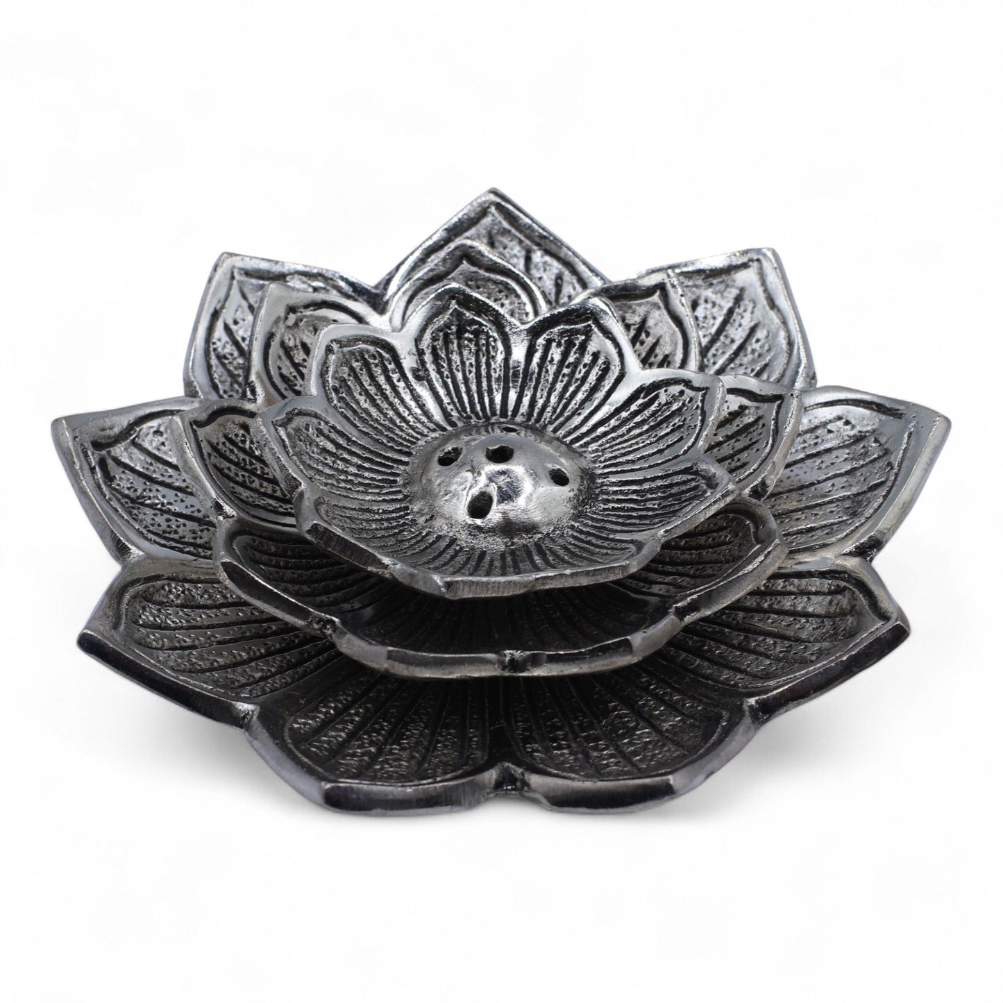Porte-encens Lotus Aluminium - Purification & Méditation