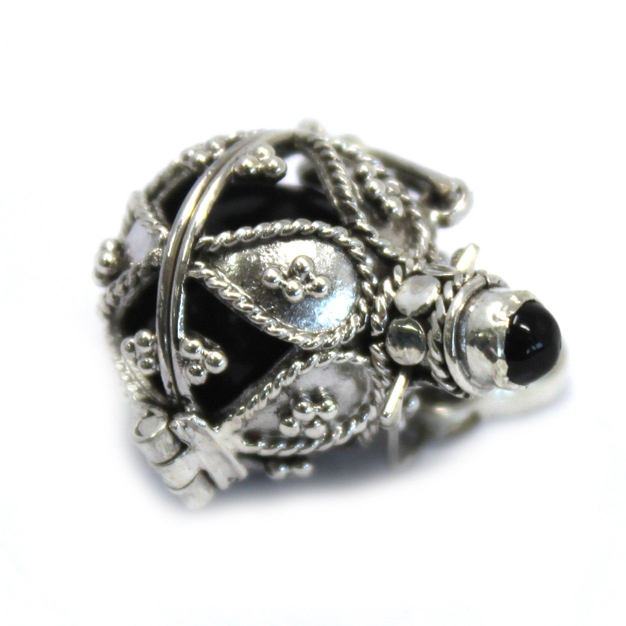 Clochette Ange Argent 925 Bali - Pendentif Artisanal 16mm – photo 5