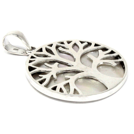 Pendentif Arbre de Vie Nacre 30mm - Douceur Féminine – photo 3