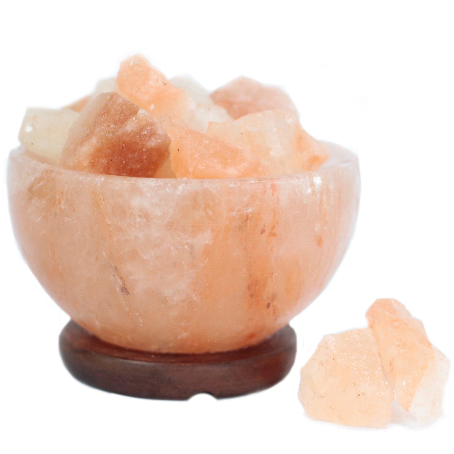 Coupe de feu en sel de l'Himalaya et morceaux 15 x 9 cm