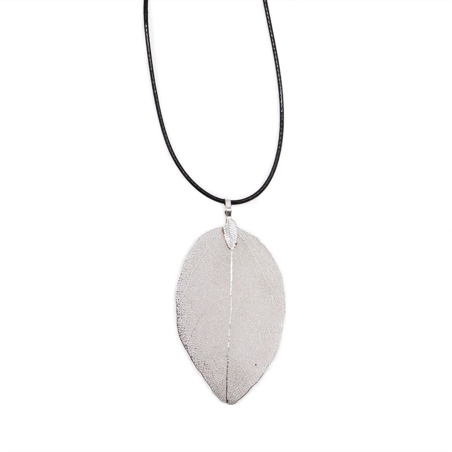 Collier Feuille Argentée - Vraie Feuille Naturelle Unique – photo 3
