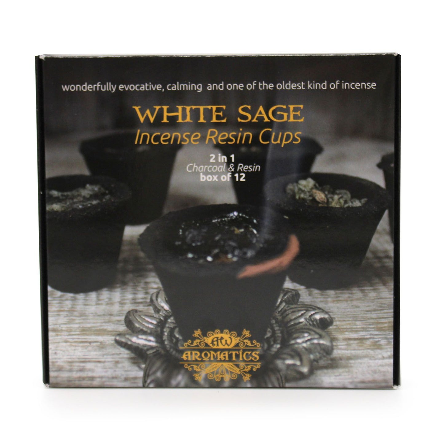 Sauge Blanche en Résine — Boîte de 12 Cupules – photo 5