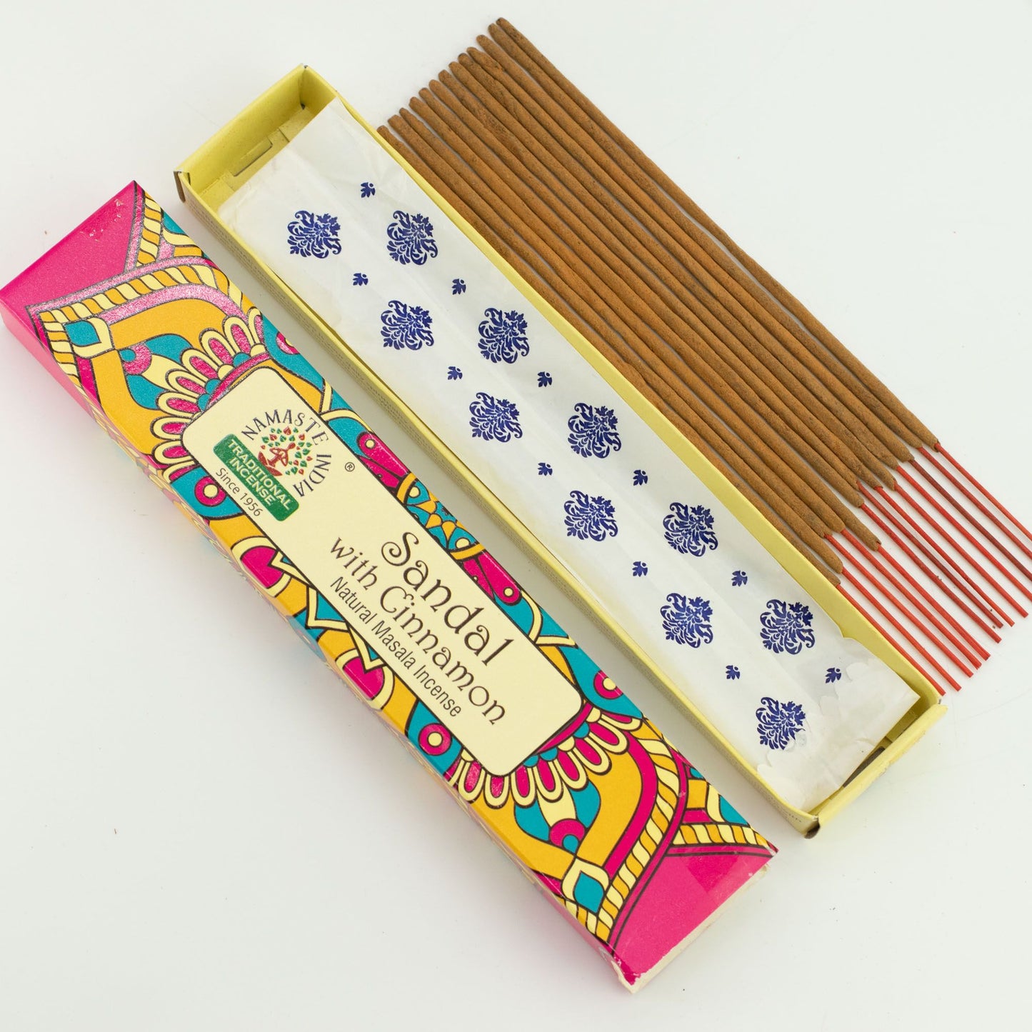 Encens Masala Santal Cannelle - Namaste Mandala 15 Bâtons – photo 5
