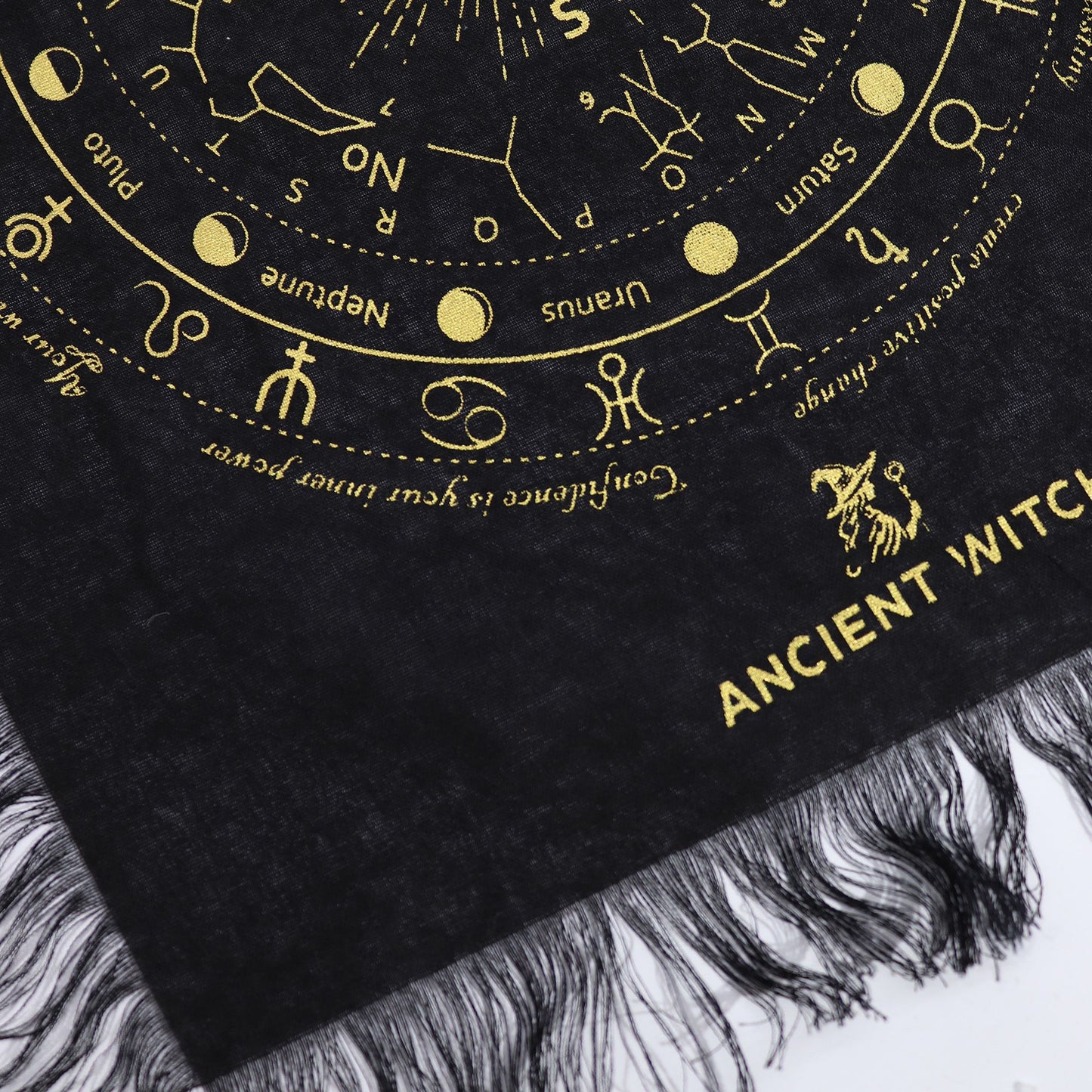 Pendule — Tapis Divination Œil Omniscient Noir & Or – photo 2