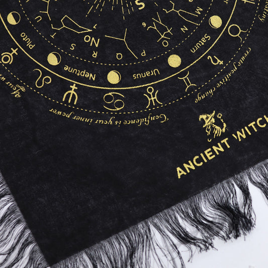 Pendule — Tapis Divination Œil Omniscient Noir & Or – photo 2