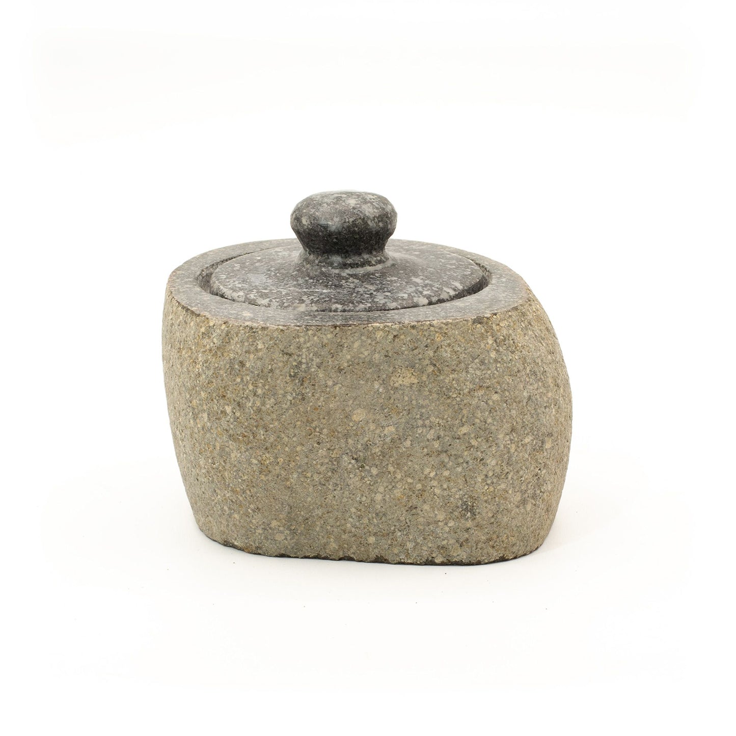 Pot en Riverstone Naturel — Couvercle Pierre 9×7cm – photo 10