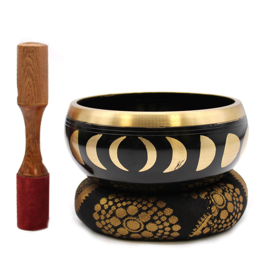 Bol Tibétain Phases de Lune 14 cm - Noir & Méditation – photo 5