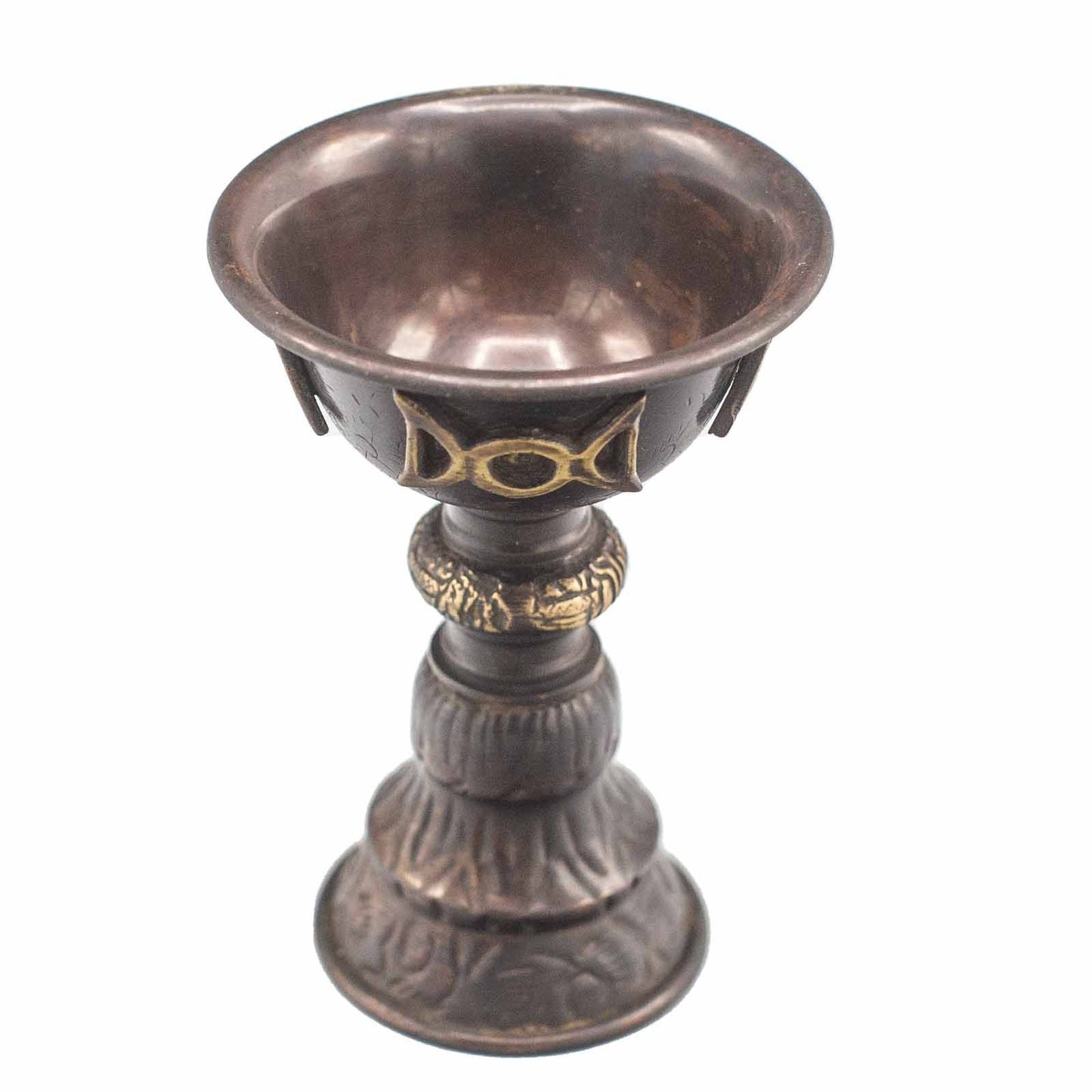 Calice Rituel Triple Lune 8x13cm - Cuivre Antique Autel – photo 2