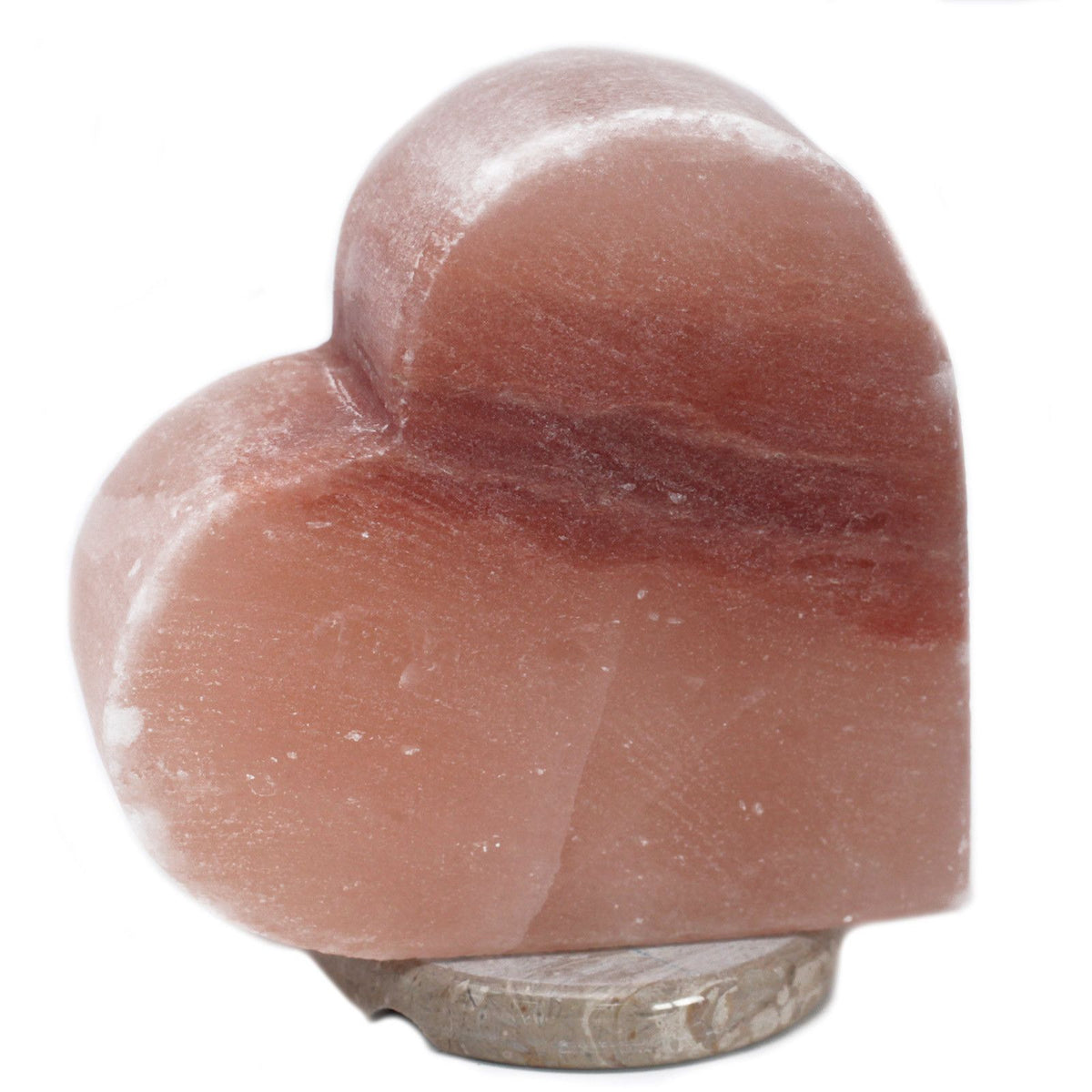 Lampe de sel de l'Himalaya en forme de cœur