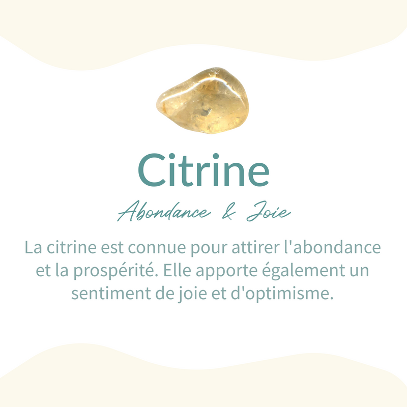Bracelet "Éclat de Prospérité" en Citrine — Abondance et Joie - Tatum Cristal