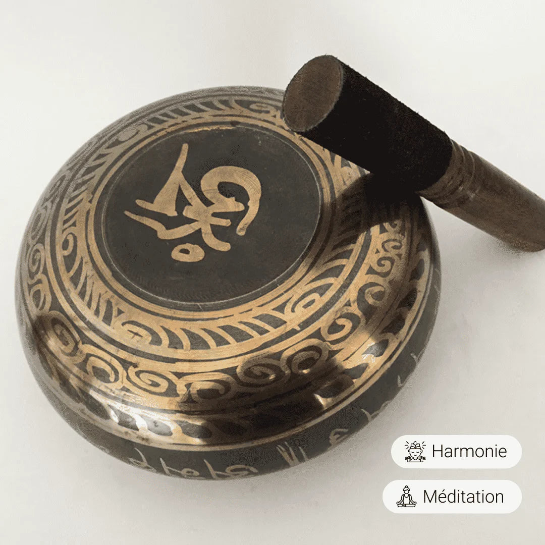 Bol Chantant du Népal Fait à la Main - Tatum Cristal